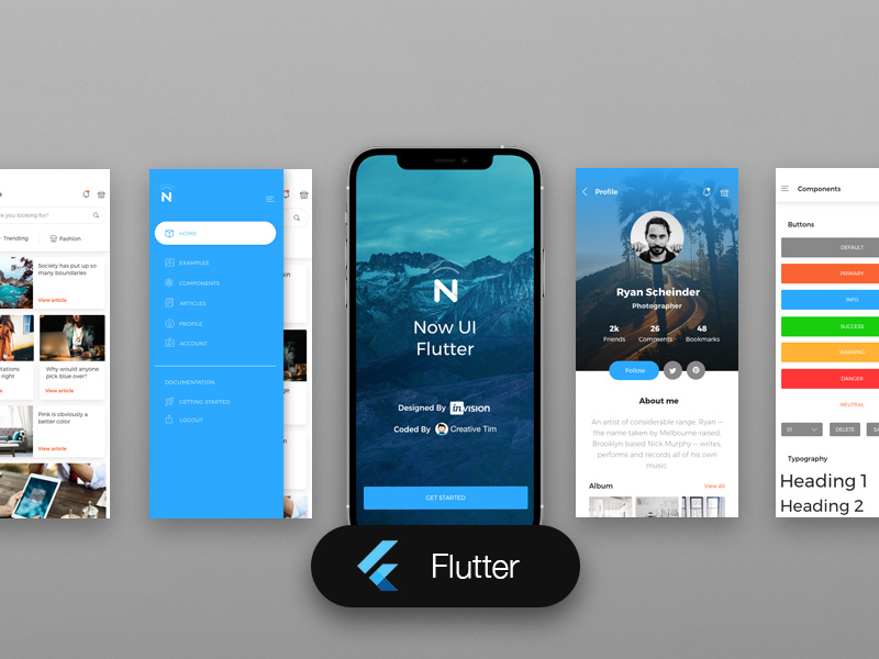 TOP 40 Free Flutter Templates 2024